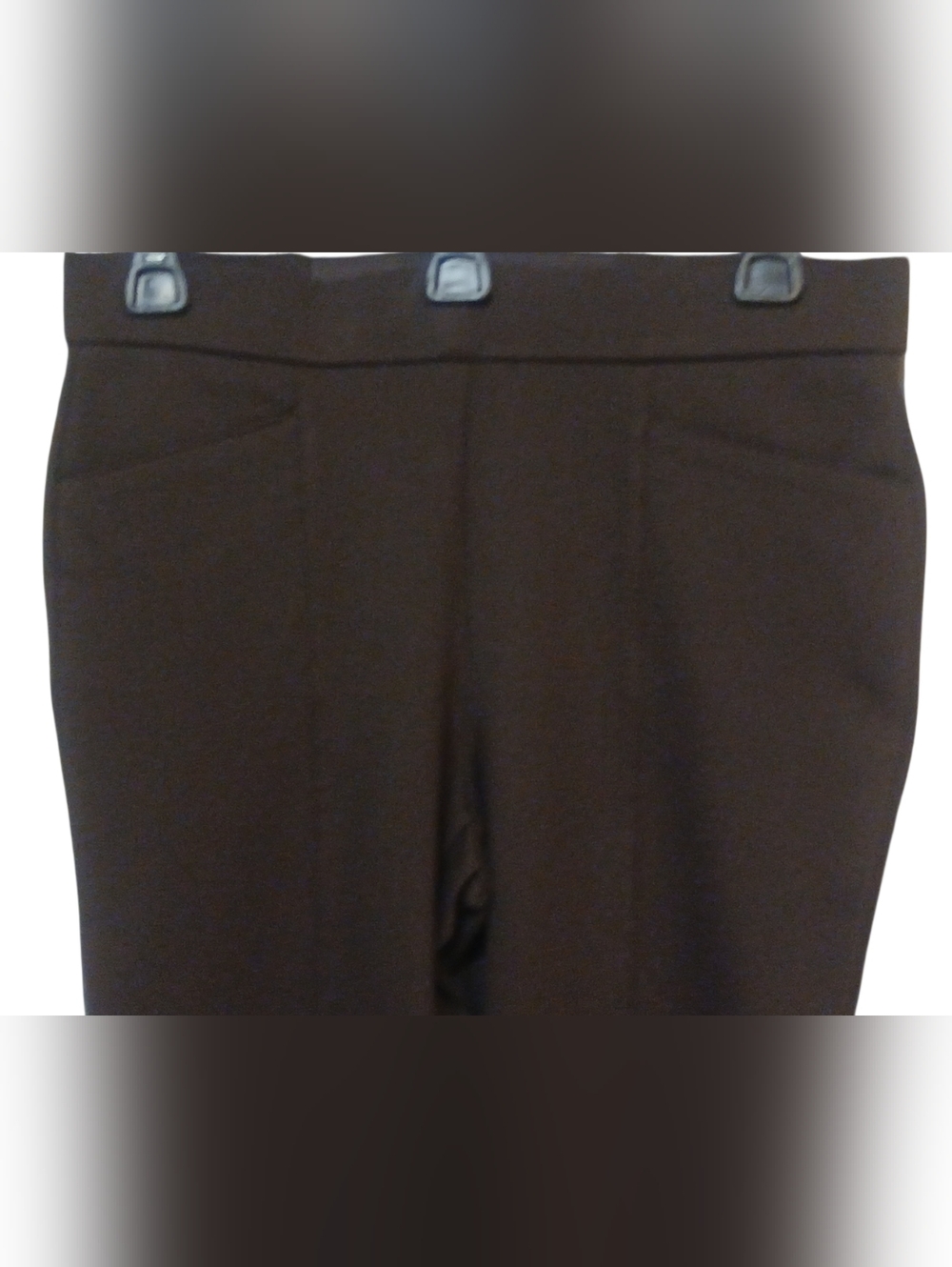 Ann Klein - NWOT, Ladies Brown Ankle Pants, 4 Pockets 2 Back Unopened, Size 4 - Picture 5 of 9